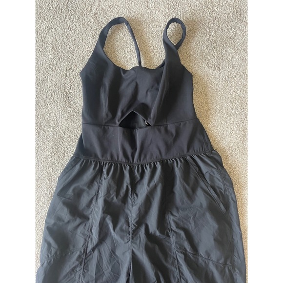 Free People Righteous Jumpsuit XL Black Sweat Wicking One Piece Casual - Picture 6 of 11